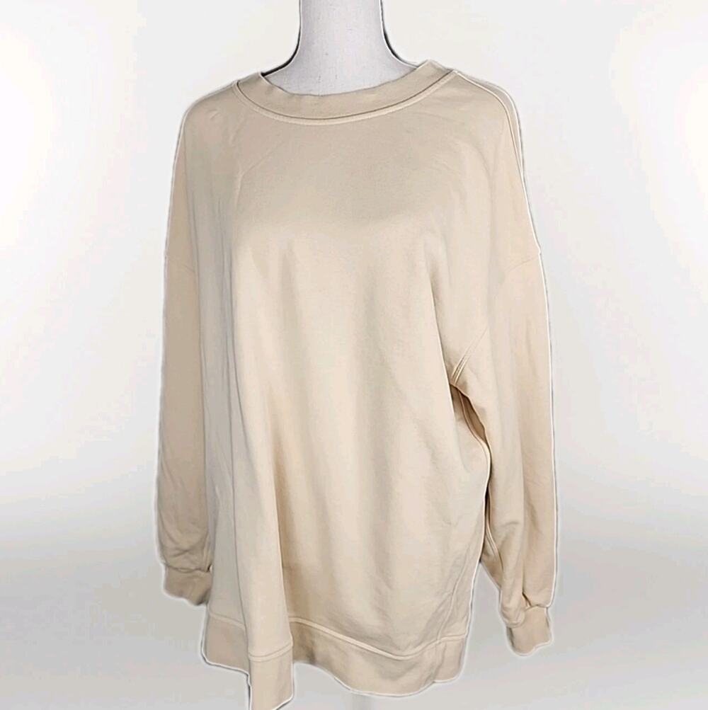 Lululemon Perfectly Oversized Crew Yellow Sweatshirt (LW3DUTS) Women’s Size 8